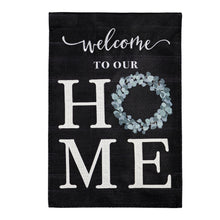 Load image into Gallery viewer, Eucalyptus Welcome Garden Burlap Flag