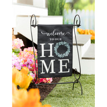 Load image into Gallery viewer, Eucalyptus Welcome Garden Burlap Flag