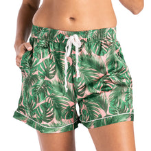 Load image into Gallery viewer, Aloha Bed Satin Pajama Shorts