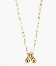 Load image into Gallery viewer, Chic Bubble Initial Pearl Necklaces