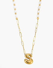 Load image into Gallery viewer, Chic Bubble Initial Pearl Necklaces
