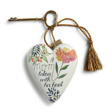 Load image into Gallery viewer, Mom Listens With Her Heart Art Heart