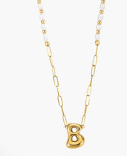 Load image into Gallery viewer, Chic Bubble Initial Pearl Necklaces