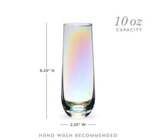 Load image into Gallery viewer, Luster Stemless Champagne Flute Set of 2