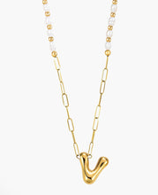Load image into Gallery viewer, Chic Bubble Initial Pearl Necklaces