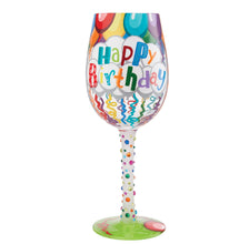 Load image into Gallery viewer, Birthday Streamers Lolita Wine Glass