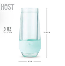 Load image into Gallery viewer, Seafoam Tint Champagne Freeze Glasses