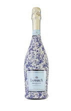 Load image into Gallery viewer, Grandmillenial Blue Floral La Marca Bottle Wrap