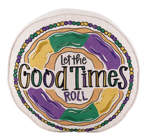 Load image into Gallery viewer, Let the Good Times Roll Round Pillow