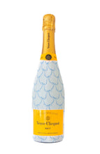 Load image into Gallery viewer, Grandmillenial Blue Bows Veuve Bottle Wrap