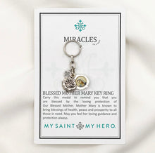Load image into Gallery viewer, Mother Mary Rose Key Ring