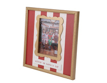 Load image into Gallery viewer, Gold Trimmed Sittin On Santa’s Lap Frame