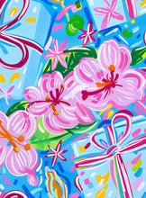 Load image into Gallery viewer, Preppy Happy Birthday Brushed Presents La Marca Bottle Wrap