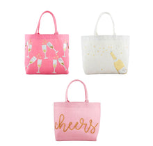 Load image into Gallery viewer, Cheers Sparkle Totes