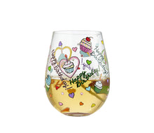 Load image into Gallery viewer, Birthday Cupcakes Stemless Lolita Wine Glass