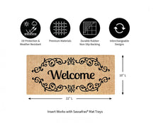 Load image into Gallery viewer, Welcome Scroll Sassafras Insert Mat