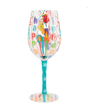 Load image into Gallery viewer, Happy Birthday Blast Lolita Wine Glass