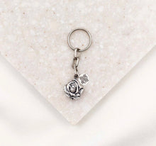 Load image into Gallery viewer, Mother Mary Rose Key Ring
