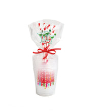 Load image into Gallery viewer, Holiday Party Cup & Straw Sets