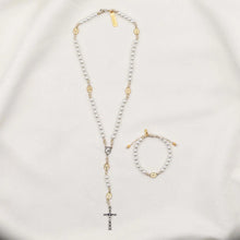 Load image into Gallery viewer, First Communion Pearl Bracelet & Rosary Set