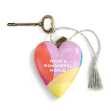 Load image into Gallery viewer, What A Wonderful World Art Heart