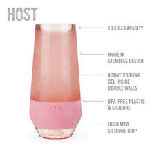 Load image into Gallery viewer, Blush Tint Champagne Freeze Glasses
