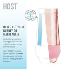Load image into Gallery viewer, Blush Tint Champagne Freeze Glasses