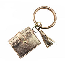Load image into Gallery viewer, Keychain Bangle with Wallet &amp; Tassel
