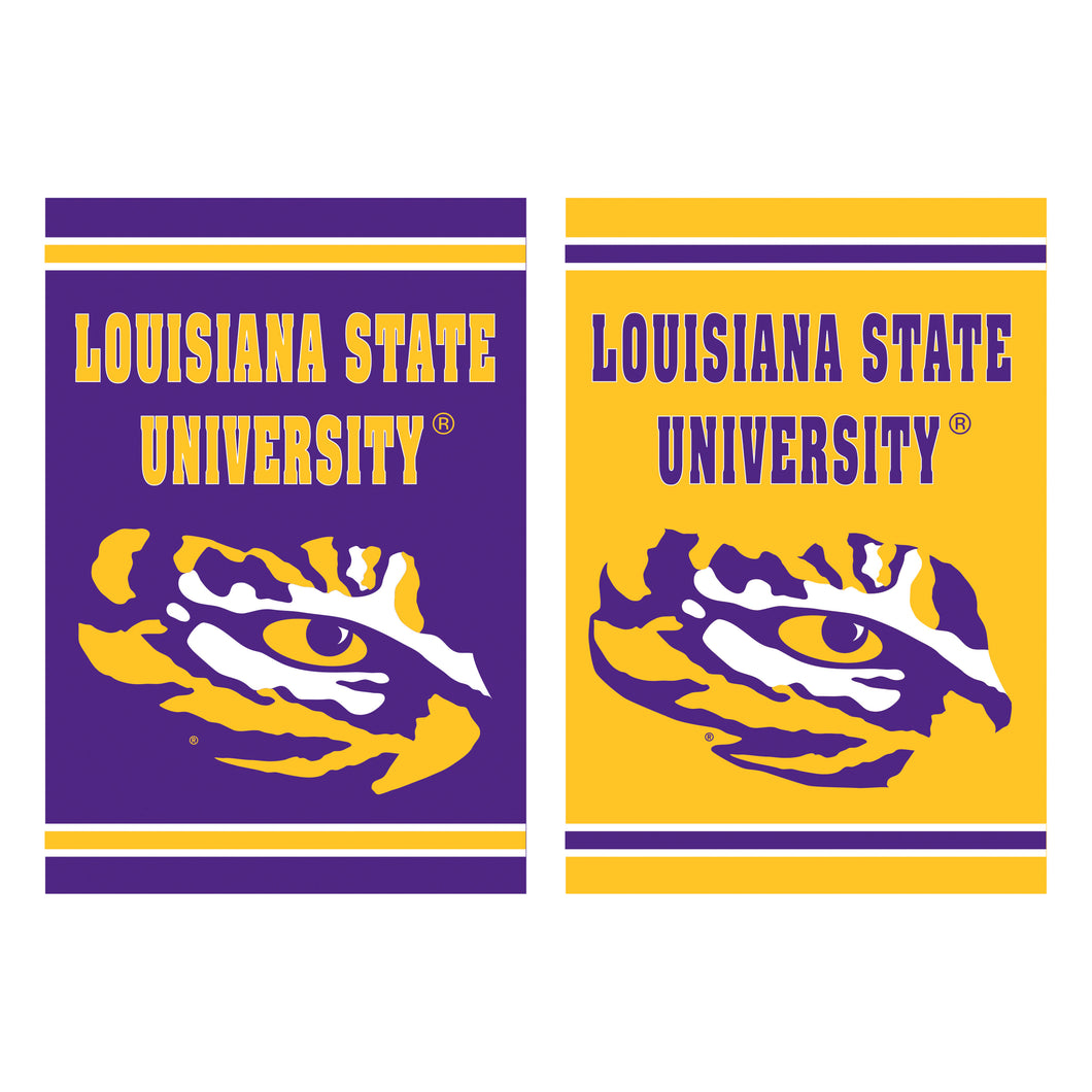 LSU Embossed Suede House Flag