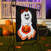 Load image into Gallery viewer, Girl and Boy Ghost Reversible Garden Flag
