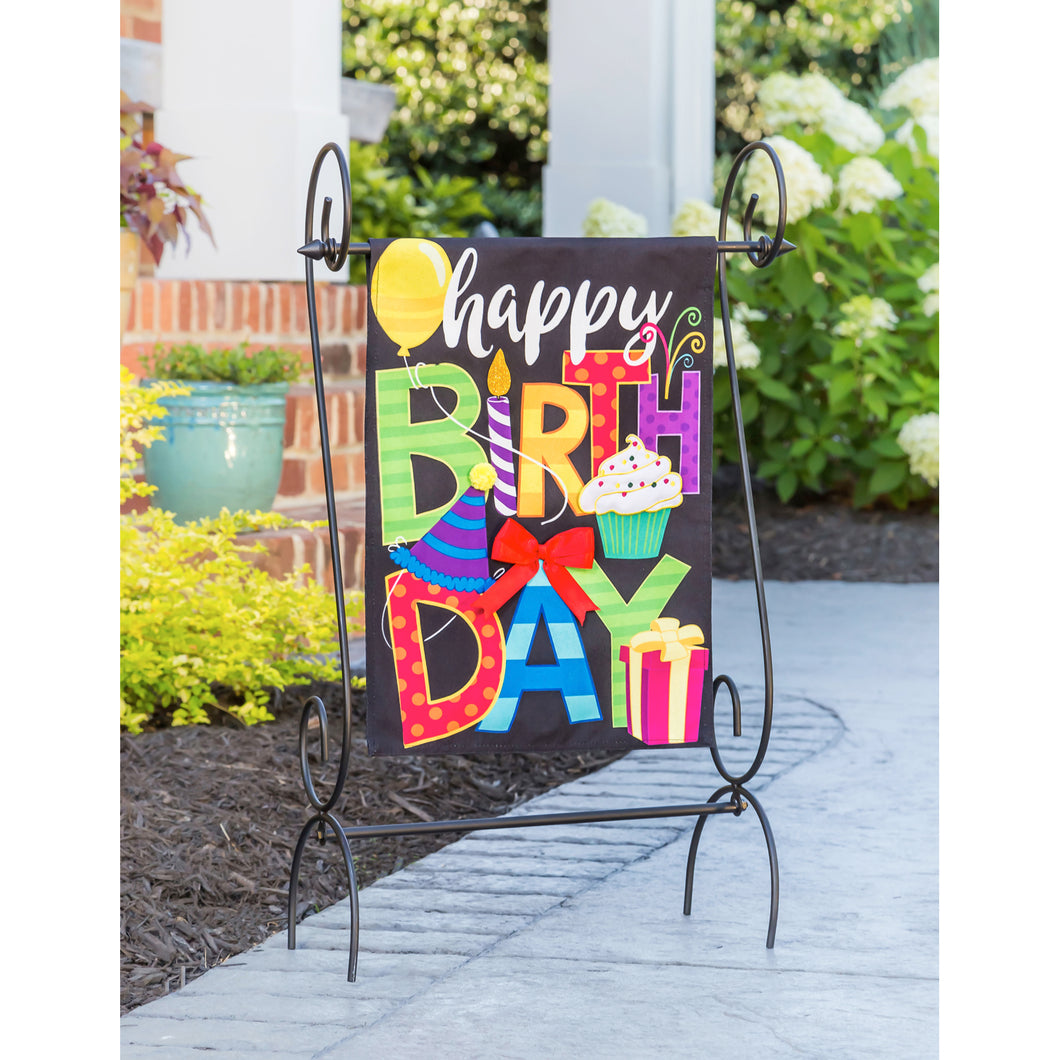 Happy Birthday Garden Flag