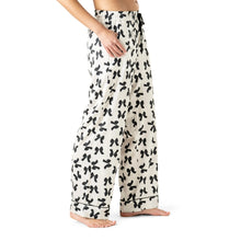 Load image into Gallery viewer, Bow So Lovely Satin Pajama Pants
