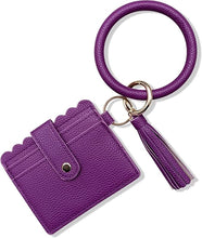 Load image into Gallery viewer, Keychain Bangle with Wallet &amp; Tassel
