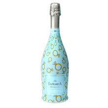 Load image into Gallery viewer, Blue Engagement Ring Prosecco Bottle Wrap
