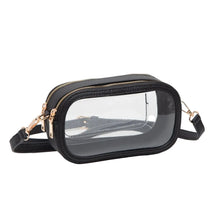 Load image into Gallery viewer, Double Zip Clear Game Day Purse

