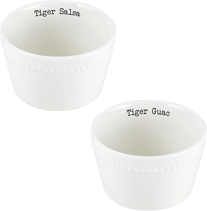 Tiger Salsa & Guac Bowl Set