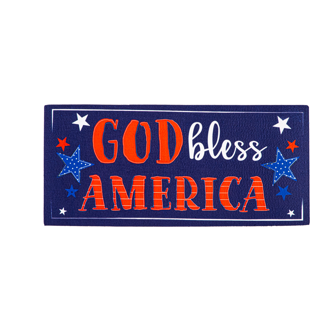 Patriotic God Bless America Sassafras Insert