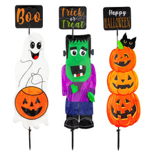 Load image into Gallery viewer, Halloween Trio Fabric Stakes
