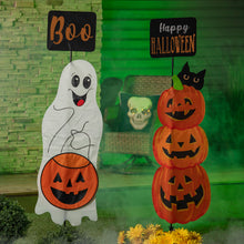 Load image into Gallery viewer, Halloween Trio Fabric Stakes

