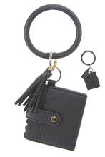 Load image into Gallery viewer, Keychain Bangle with Wallet &amp; Tassel
