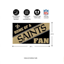 Load image into Gallery viewer, Home of a Saints Fan PVC Mat
