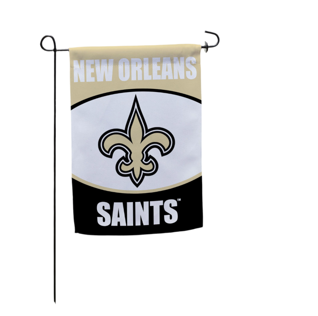 New Orleans Saints Suede Garden Flag