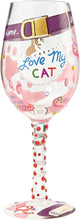 Load image into Gallery viewer, Love My Cat Lolita Wine Glass
