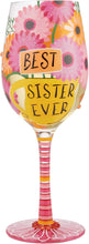 Load image into Gallery viewer, Best Sister Ever Lolita Wine Glass
