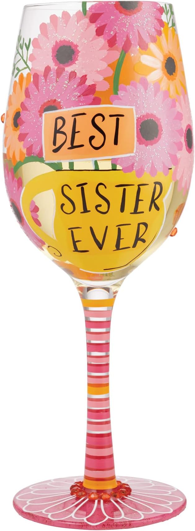 Best Sister Ever Lolita Wine Glass