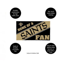 Load image into Gallery viewer, Home of a Saints Fan PVC Mat
