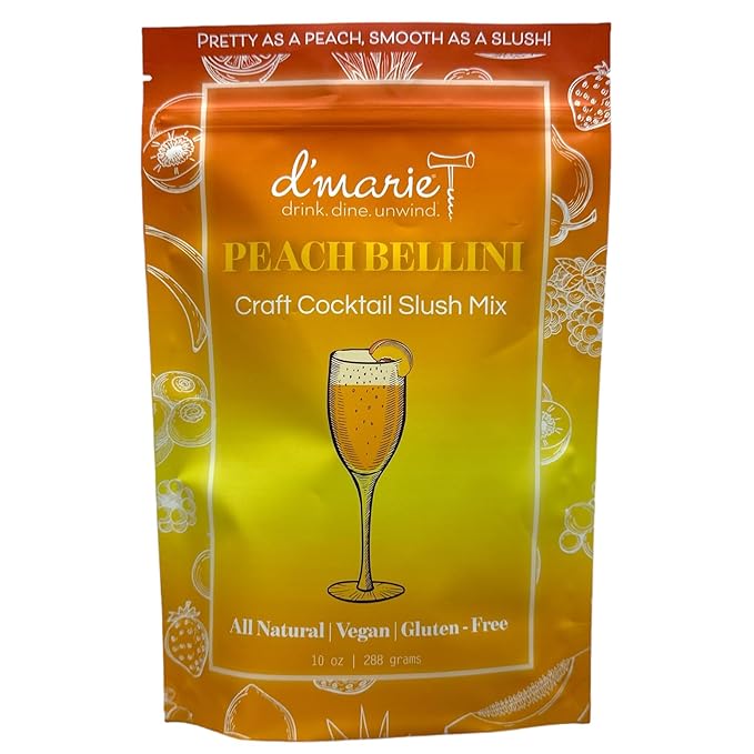 Peach Bellini Craft Cocktail Slush Mix