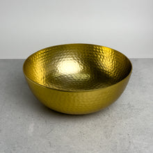 Load image into Gallery viewer, Gold Round Hammered Bowl
