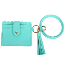 Load image into Gallery viewer, Keychain Bangle with Wallet &amp; Tassel
