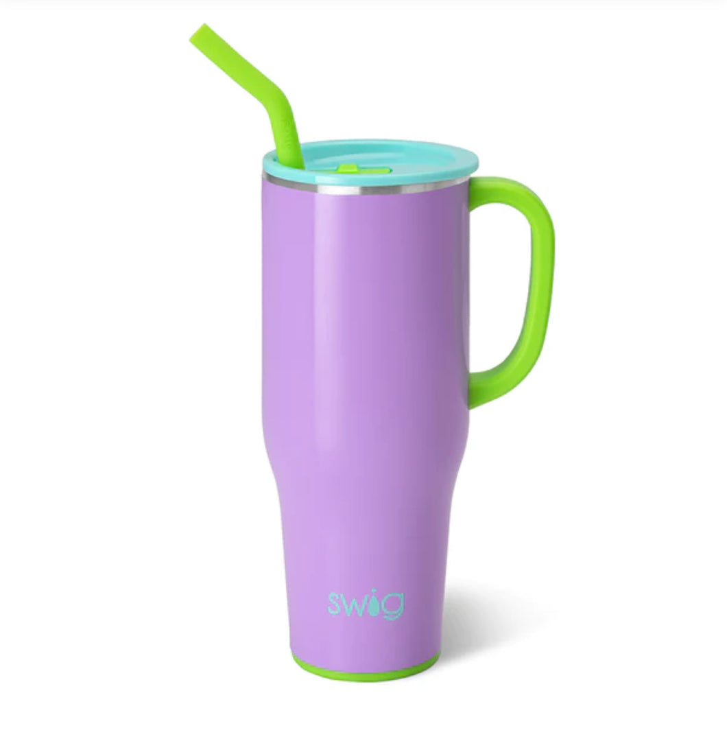 Ultra Violet 40oz Mega Mug with Straw